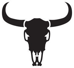 bull skull vector icon