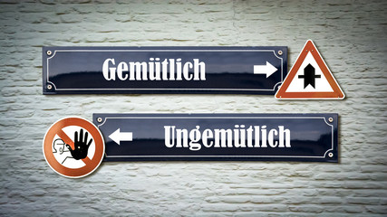 Schild 405 - Gemütlich