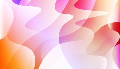 Vibrant And Smooth Gradient Soft Colors Wave Geometric Shape. For Cover Page, Poster, Banner Of Websites. Vector Illustration.