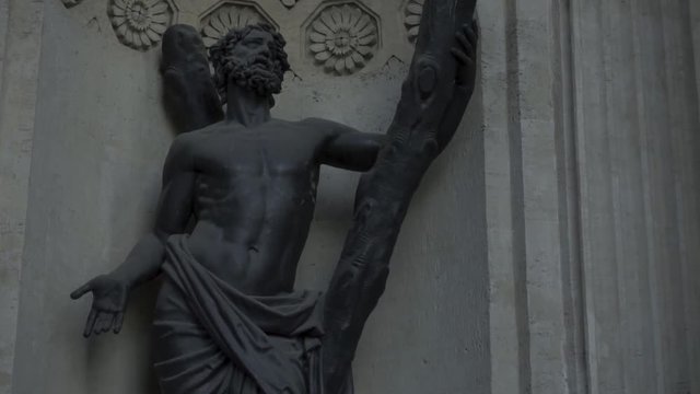 ancient statue close up