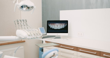 Dentistry operating surgery room full of modern equipment