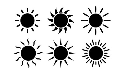 Sun Set icon vector