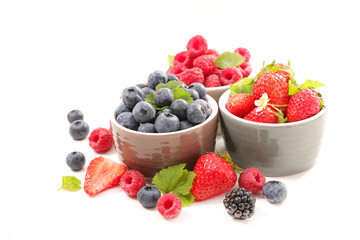 assorted of berry fruit, strawberry, raspberry and blueberry