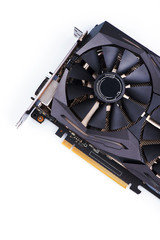 Naklejka premium video card close up