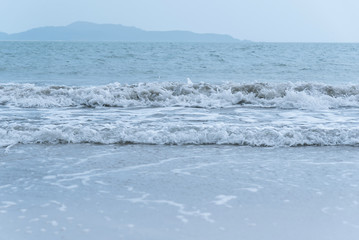 sea wave on the beach in south of china