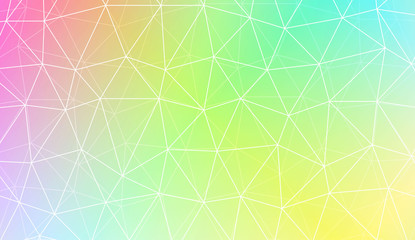 Decorative background with triangles, line. Template for your banner. Vector illustration. Creative gradient color.