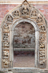 Temple door, Nepal
