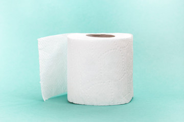 Toilet paper. Roll of white tissue. Concept hygiene, recycle waste