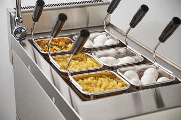 Steam electric stove. Kitchen Industrial Equipment. Catering