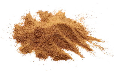 Coconut palm sugar isolated on white background 