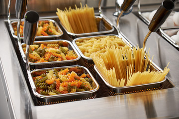 Steam electric stove. Kitchen Industrial Equipment. Catering