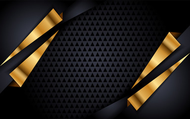 modern black background with golden accent