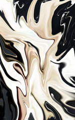 Marble abstract modern liquid blurred black beige gray