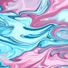 Marble abstract modern liquid blurred blue pink