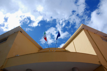 Italia : San Cipriano Picentino, paesaggio urbano e architettonico,Maggio 2019.
