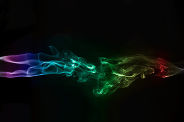 abstract multicolored smoke
