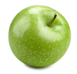 Green apples isolated on white