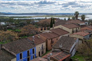 public village of granadilla in caceres extremadura spain