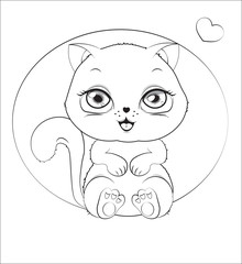 little kitten coloring