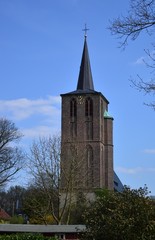Fototapeta na wymiar Kirchturm, Niederrhein