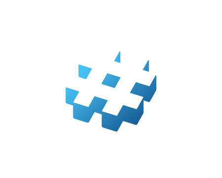 Hashtag symbol logo icon design template elements