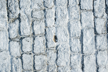 White Brick. Color road