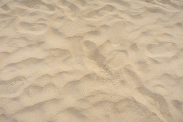 Full Frame Shot Close up Of Sand Texture On The Beach Sea In The Summer Sun.