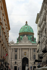 Michaelerplatz Hofburg in Vienna Austria