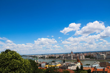 Budapest and the Danube River from Buda - Budapest, Hungary 