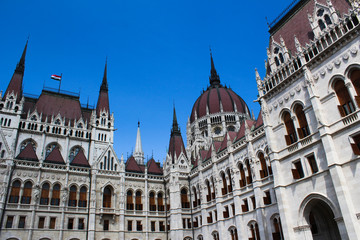 Fototapeta na wymiar Hungarian Parliament Building - Budapest, Hungary 