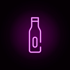 vodka neon icon. Elements of bar set. Simple icon for websites, web design, mobile app, info graphics