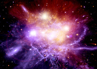 galaxy in a free space