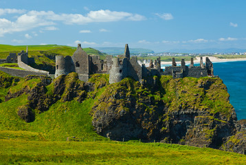 Dunluce Castle. Bushmills. Causeway Coastal Route. Antrim County, Northern Ireland, Europe
