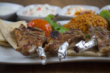 Turkish Grilled Chop and Turkish Appetizers