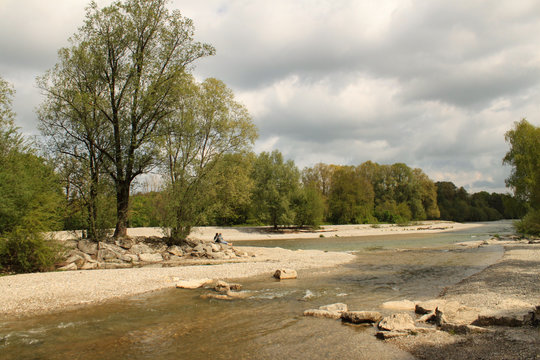 Fr&uuml;hling an der Isar in M&uuml;nchen (Flaucher)