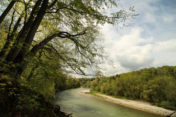 Idyllisches Isartal bei München (Grünwald)
