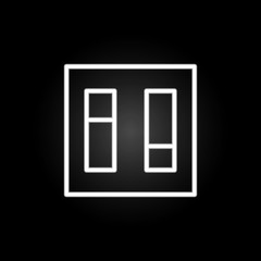 electricity, light switch neon icon. Elements of electricity set. Simple icon for websites, web design, mobile app, info graphics