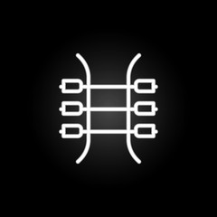 electricity, circuit neon icon. Elements of electricity set. Simple icon for websites, web design, mobile app, info graphics