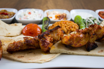 Turkish Grilled Chicken and Turkish Appetizers