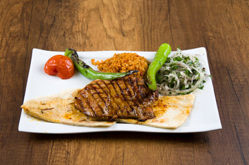 Turkish Grilled Steak and Turkish Appetizers