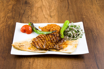 Turkish Grilled Steak and Turkish Appetizers