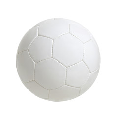 Naklejka premium White soccer ball isolated