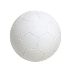 Naklejka premium White soccer ball isolated