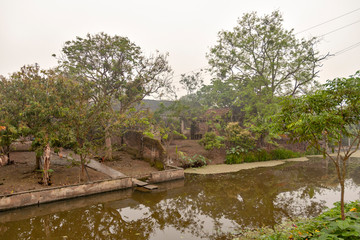 A village of rice farmers in the northern part of Vietnam