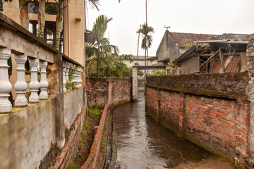 A village of rice farmers in the northern part of Vietnam