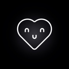 emoji feeling neon icon. Elements of electricity set. Simple icon for websites, web design, mobile app, info graphics