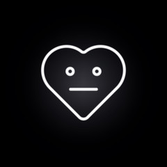 emoji natural neon icon. Elements of electricity set. Simple icon for websites, web design, mobile app, info graphics