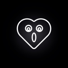 amazing emoji neon icon. Elements of electricity set. Simple icon for websites, web design, mobile app, info graphics