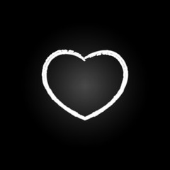 heart sketch neon icon. Elements of Heartbeat set. Simple icon for websites, web design, mobile app, info graphics