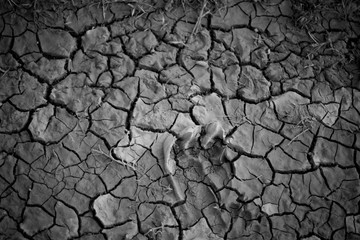 dry cracked earth